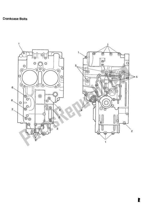 Tutte le parti per il Crankcase Fixings del Triumph America Carburettor 790 2002 - 2007
